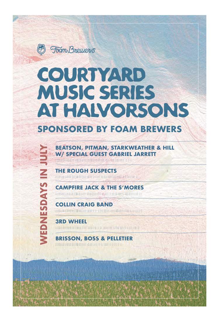 July music sponsored by Foam