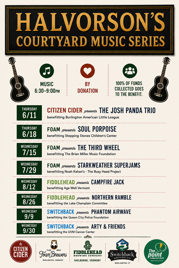 2026 Music series calendar
